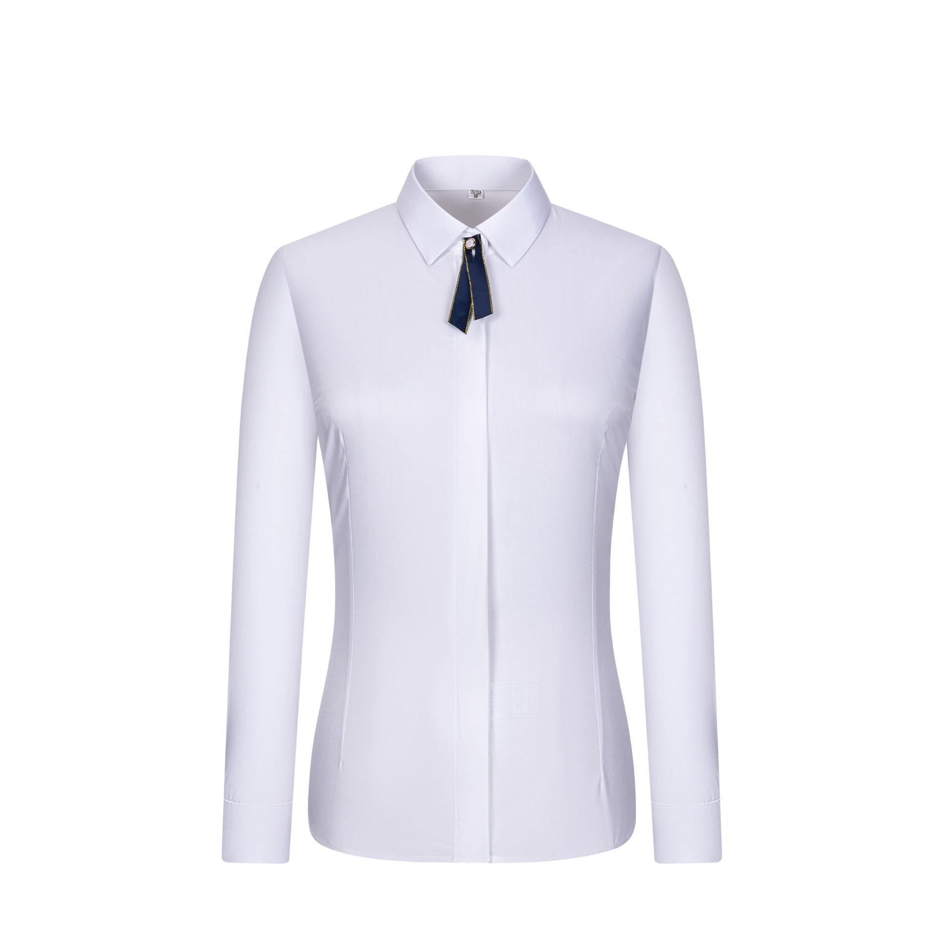 Women's Uniform work clothes pure cotton white shirt