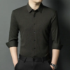 Easy Matching Business Tops Sheep Wool Thick Knitted Print Style Long Sleeve Casual Shirts - Image 5