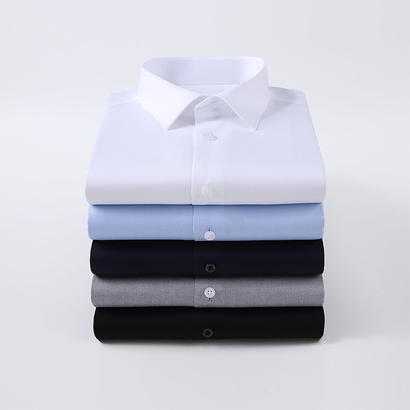 Government Civil Service White Shirt 100% Long-Staple Cotton Dress Shirt